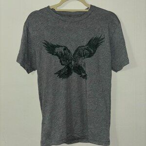 Paul carpenter art - EAGLE SKYLINE HEATHER GREY UNISEX TEE